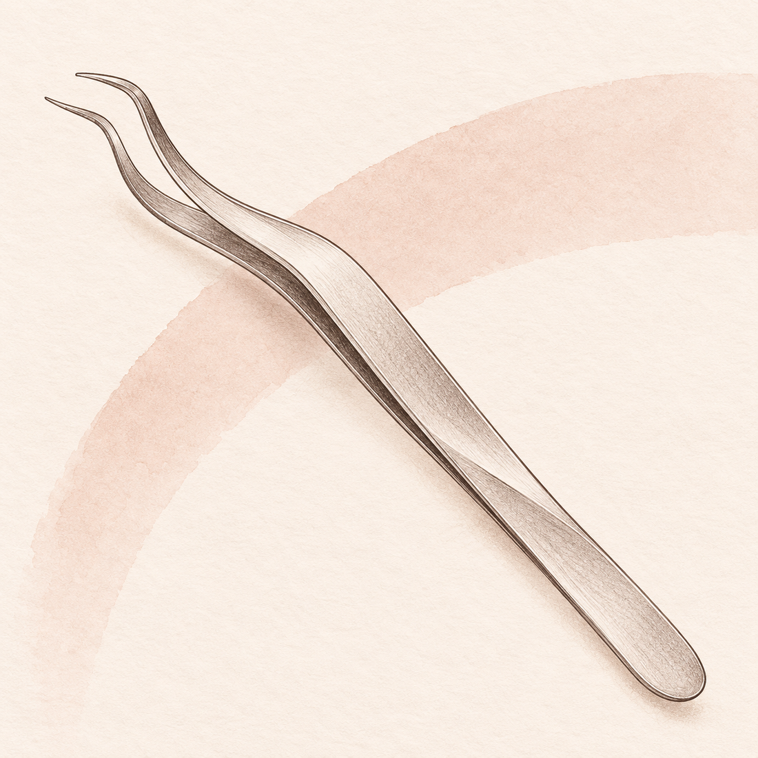 Illustration de présentation d’une pince à cils