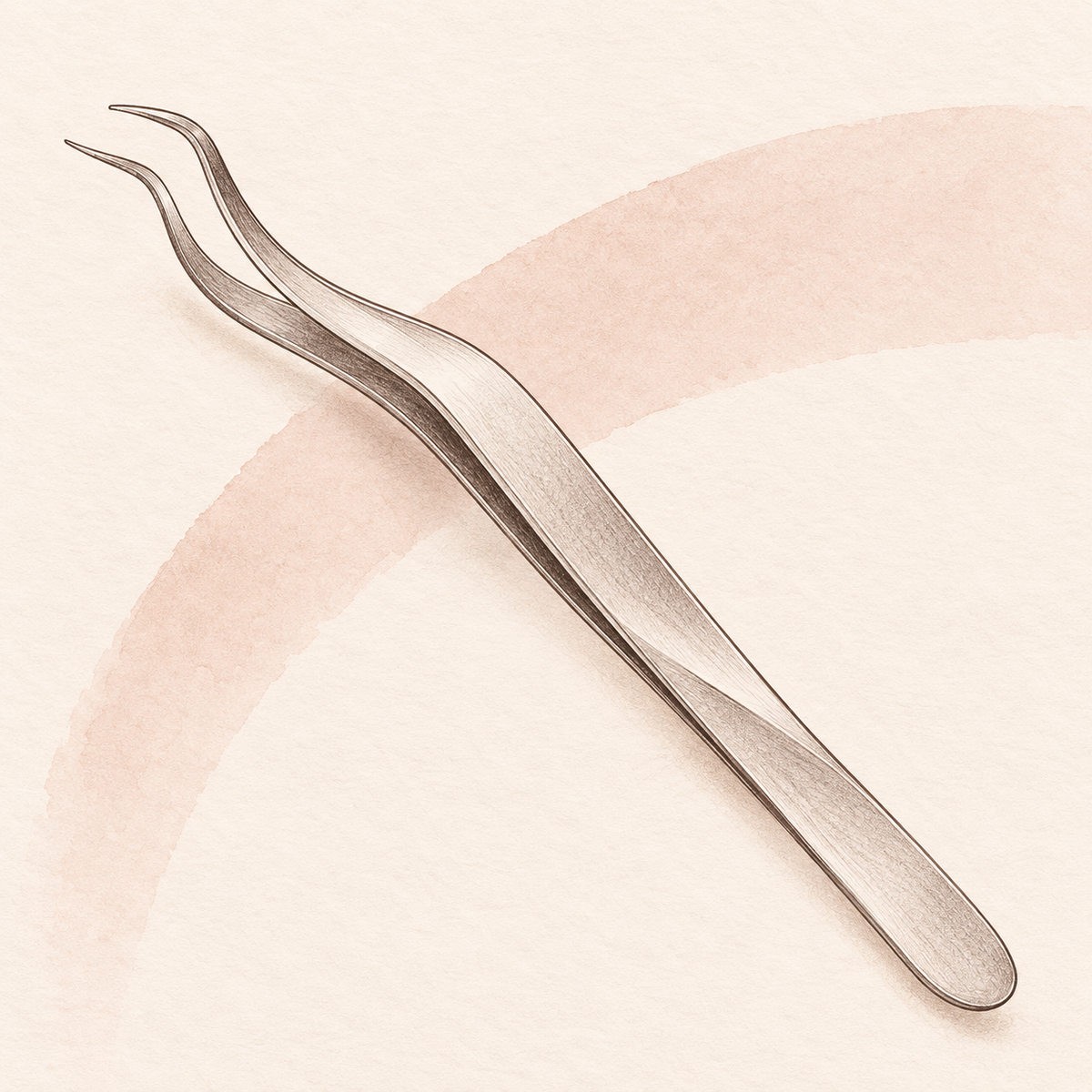 Illustration de présentation d’une pince à cils